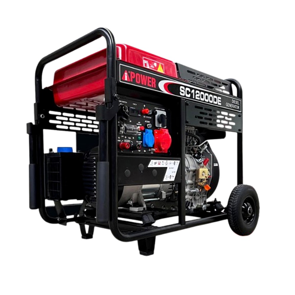 เครื่องปั่นไฟ ดีเซล AiPOWER SC12000DE Open type กำลังไฟสูงสุด 10000 W
