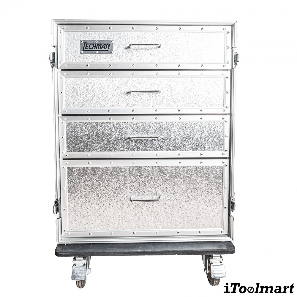 ตู้เครื่องมือช่าง Techman DR002H-2T 4 ชั้น Fright case tool cabinet