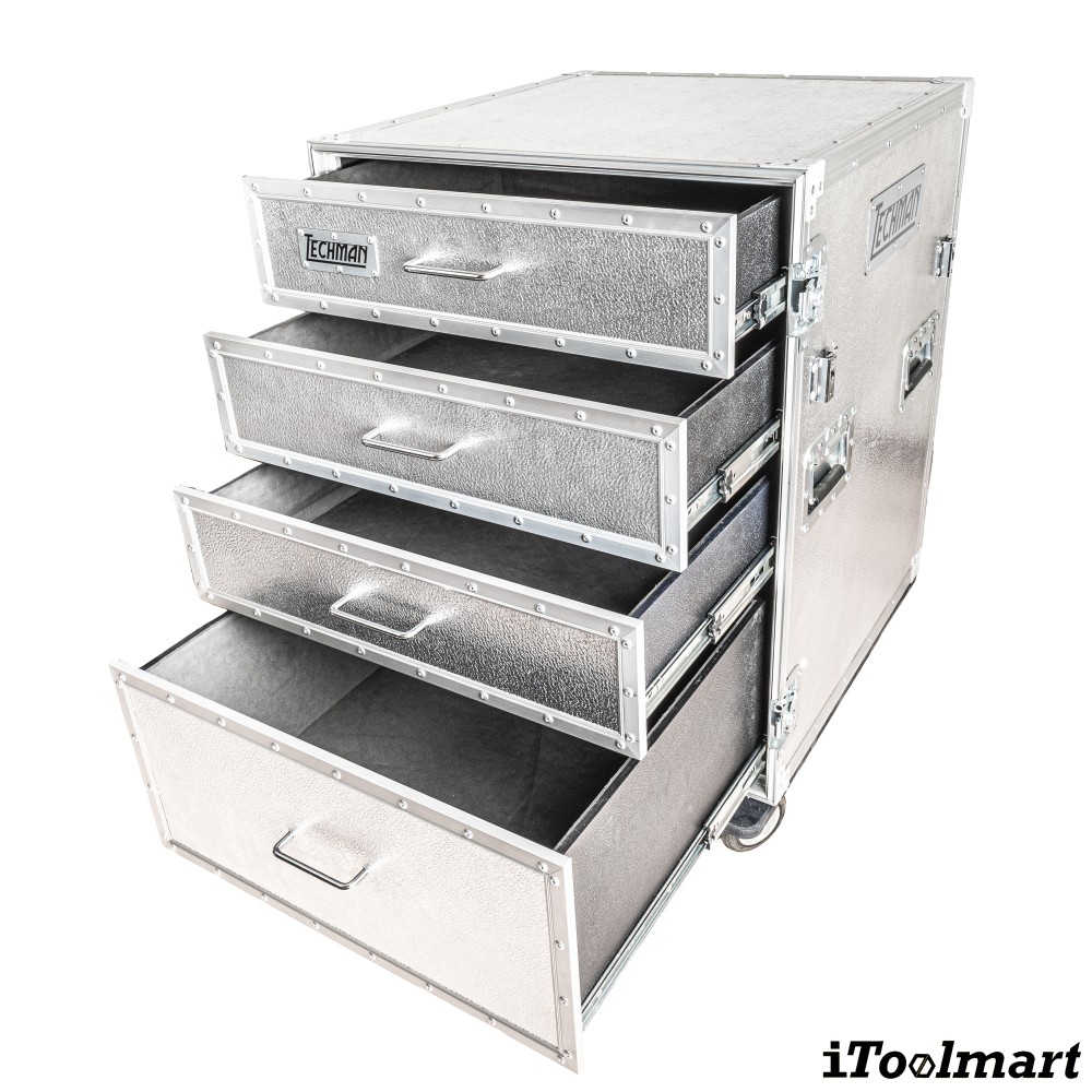 ตู้เครื่องมือช่าง Techman DR002H-2T 4 ชั้น Fright case tool cabinet