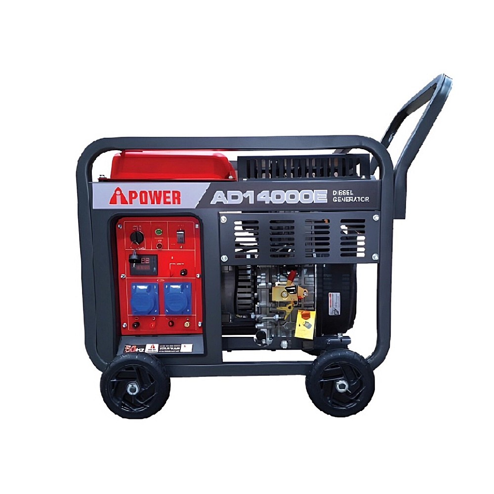 เครื่องปั่นไฟ ดีเซล AiPOWER AD14000E Open type กำลังไฟสูงสุด 9.5 kW