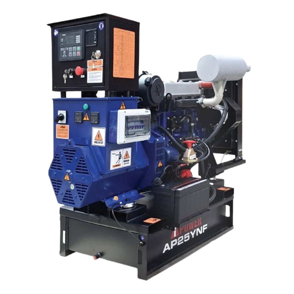 เครื่องปั่นไฟ ดีเซล ขนาดใหญ่ AiPOWER AP25YNF-1 สำหรับงานหนัก กำลังไฟสูงสุด 22.0 kW