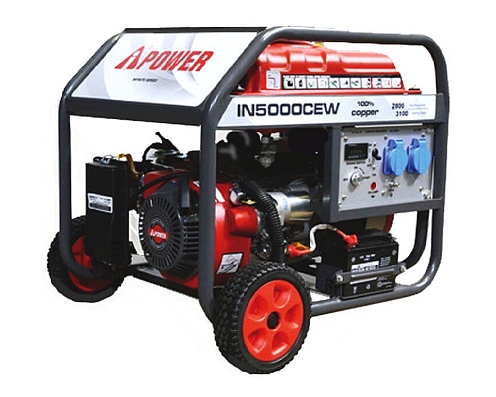 เครื่องปั่นไฟ เบนซิน AiPOWER IN5000CEW กำลังไฟสูงสุด 3.1 kW