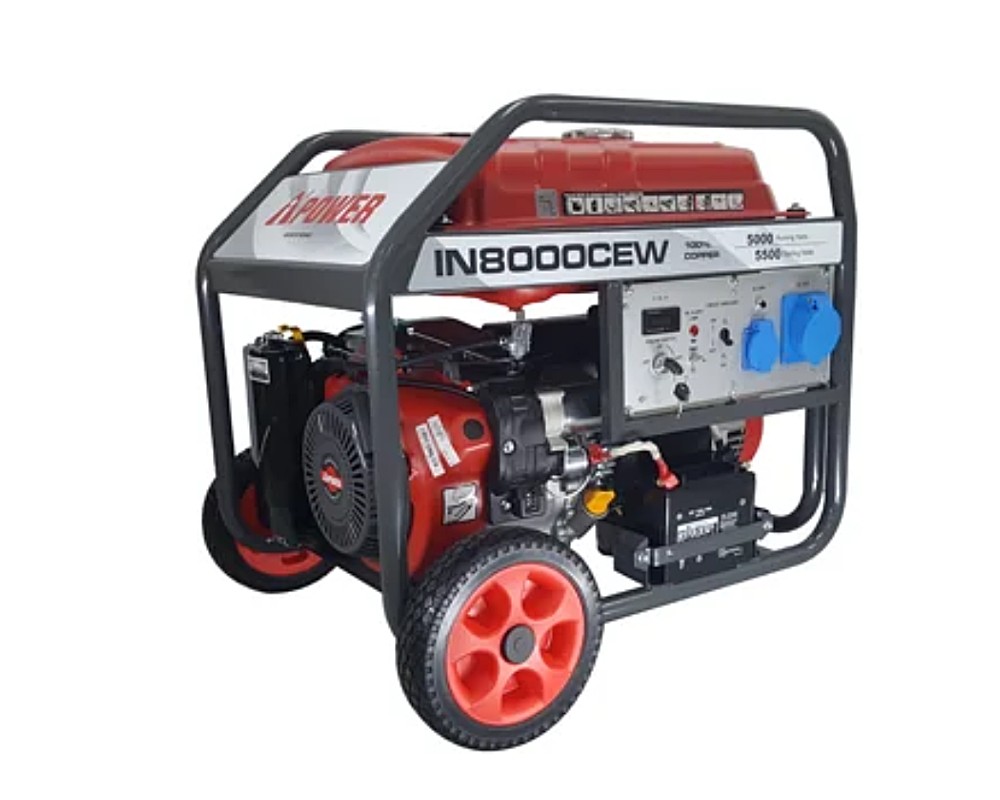 เครื่องปั่นไฟ เบนซิน AiPOWER IN8000CEW กำลังไฟสูงสุด 5.5 kW