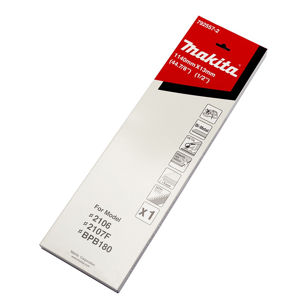 ใบเลื่อยสายพาน MAKITA 792557-2 ยาว 1140 มม. กว้าง 13 มม. 14 ฟัน