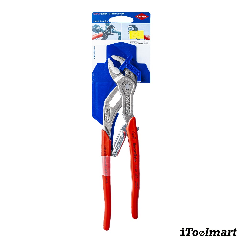 คีมคอม้า คีมปั๊มน้ำ ปรับอัตโนมัติ KNIPEX 85 01 250 SB ขนาด 250 มม 