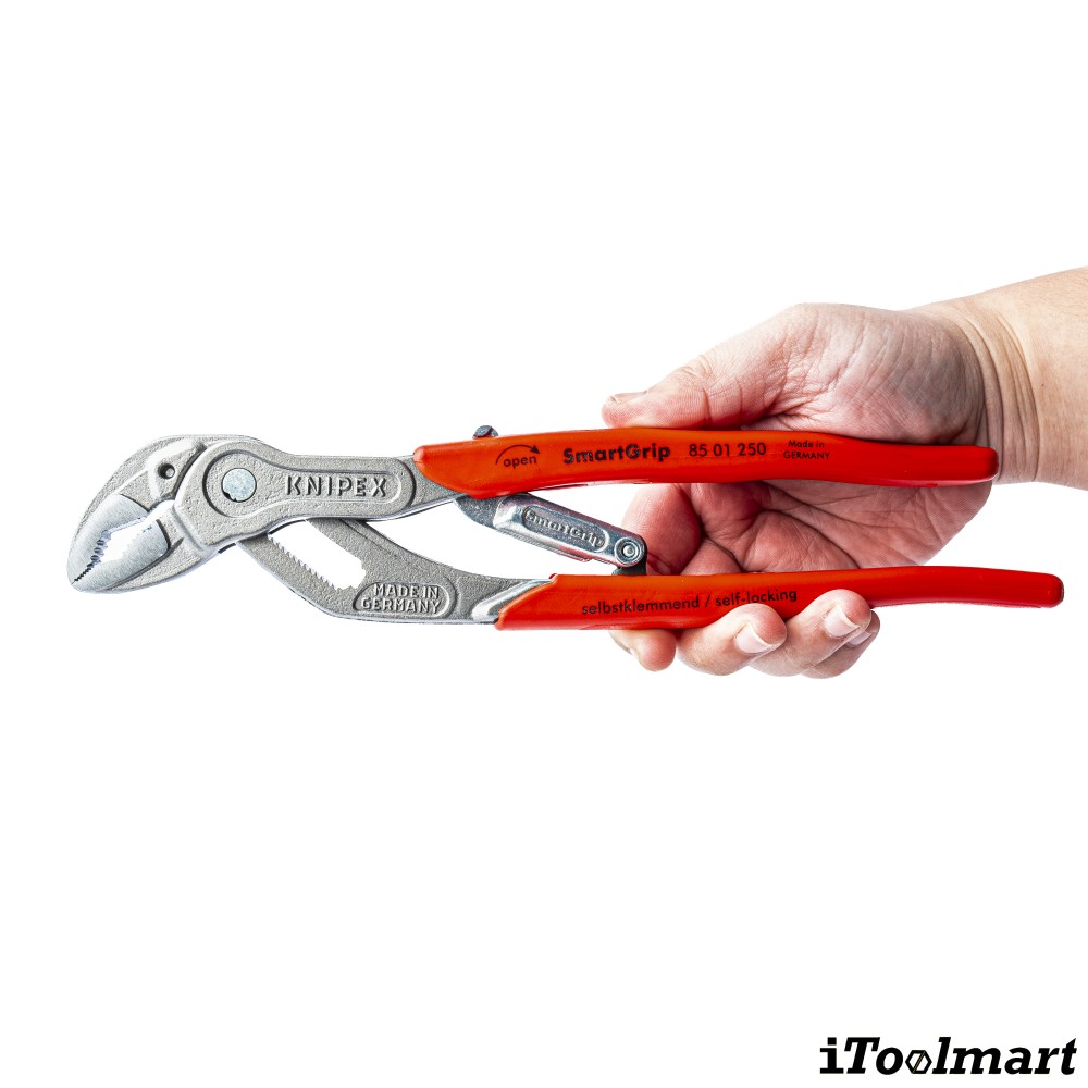คีมคอม้า คีมปั๊มน้ำ ปรับอัตโนมัติ KNIPEX 85 01 250 SB ขนาด 250 มม 