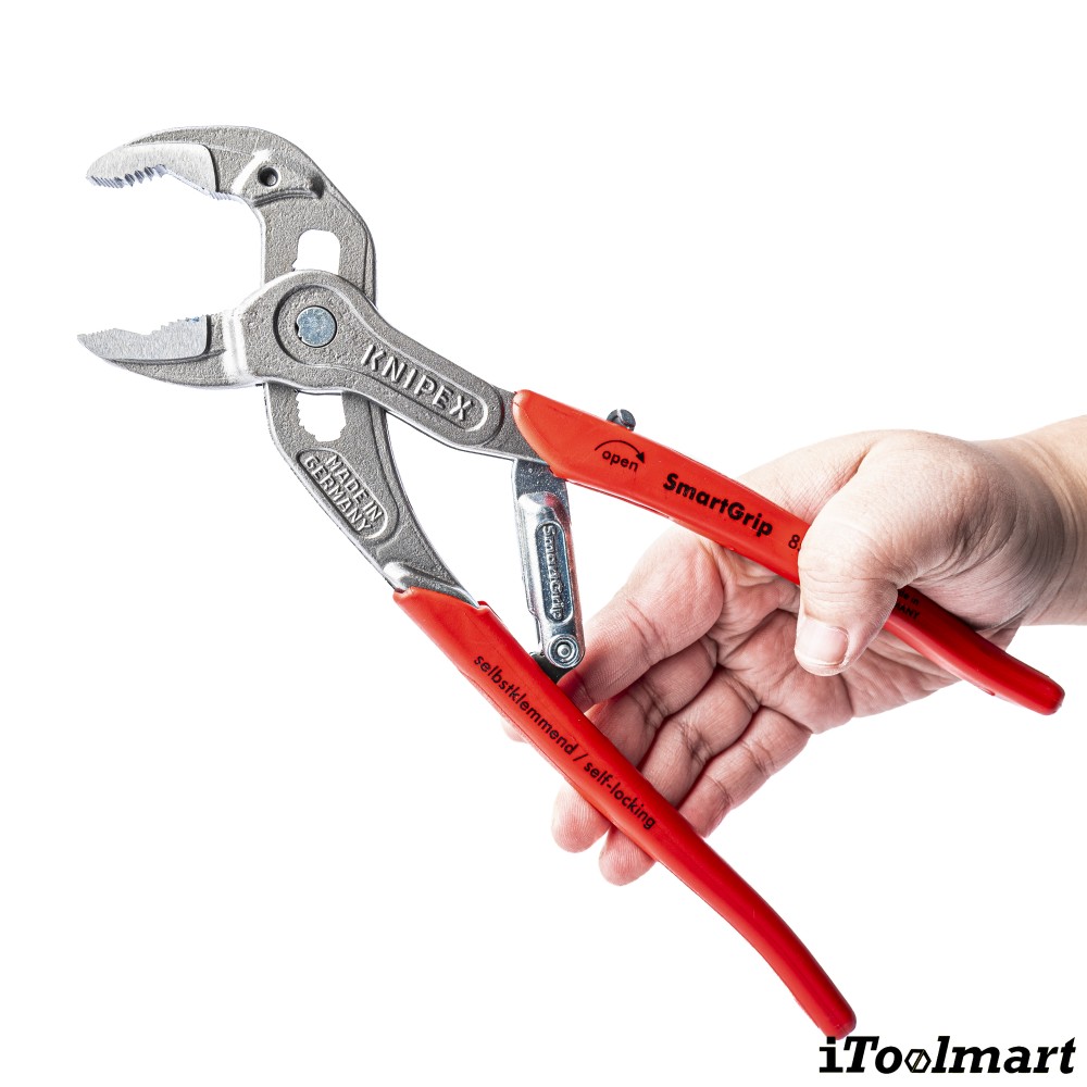 คีมคอม้า คีมปั๊มน้ำ ปรับอัตโนมัติ KNIPEX 85 01 250 SB ขนาด 250 มม 