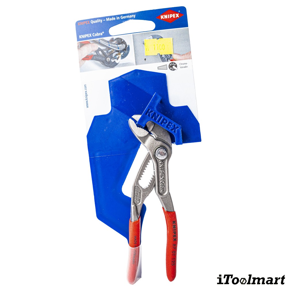 คีมคอม้า KNIPEX Cobra 87 01 150 SB ขนาด 150 mm