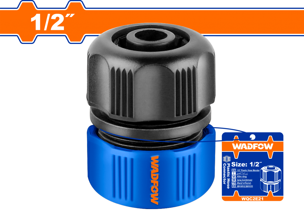 ข้อต่อสายยาง WADFOW WQC2E21 1 2 นิ้ว
