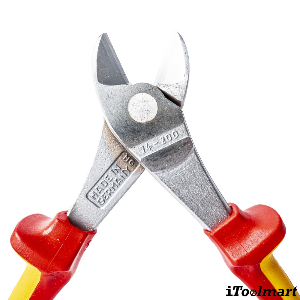 คีมตัดปากทแยง Knipex 74 06 200 T ด้ามจับหุ้มฉนวน VDE ความยาว 200 มม 