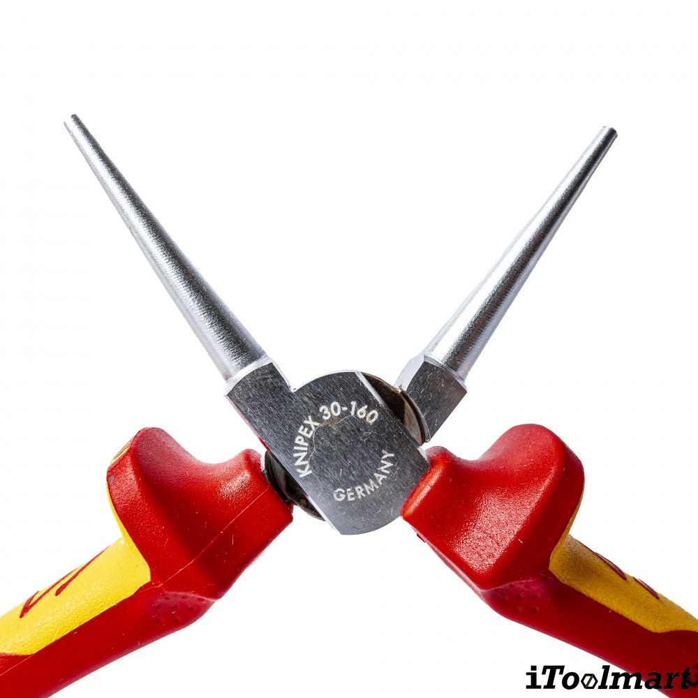 คีมปากกลม Knipex 30 36 160 ด้ามหุ้มฉนวน ด้าม VDE