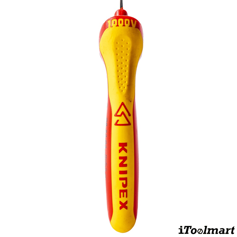มีดปอกสายไฟ  ด้ามหุ้มฉนวนกันไฟ  KNIPEX 98 53 03  Dismantling Knife for round cables  ด้าม VDE