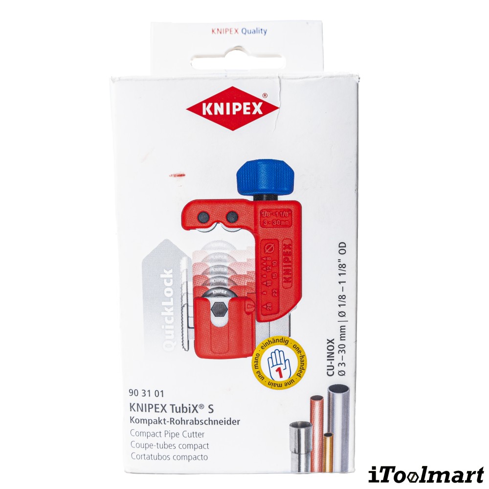 คัตเตอร์ตัดท่อ KNIPEX 90 31 01 TubiX® S ตัดท่อขนาด 3   30 มม 