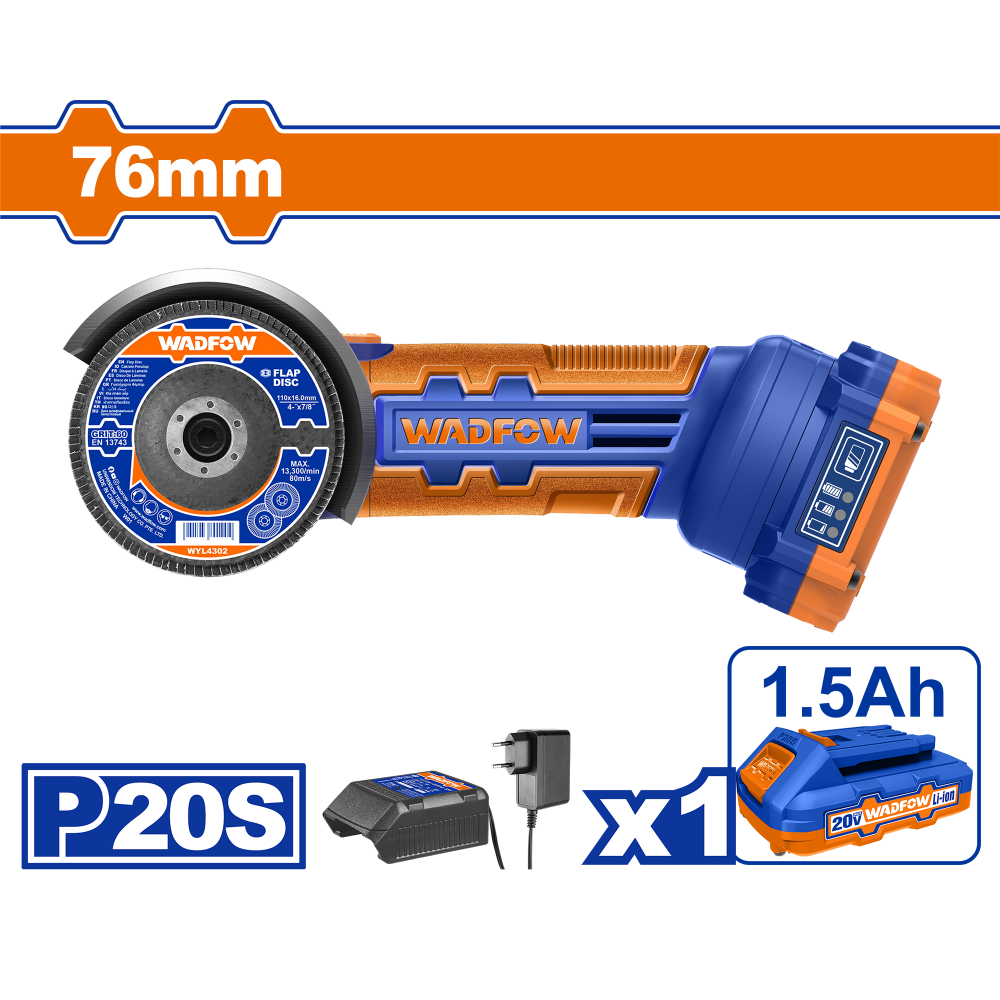 เครื่องตัดไร้สาย WADFOW WLAP571  20V ขนาด 3 นิ้ว 