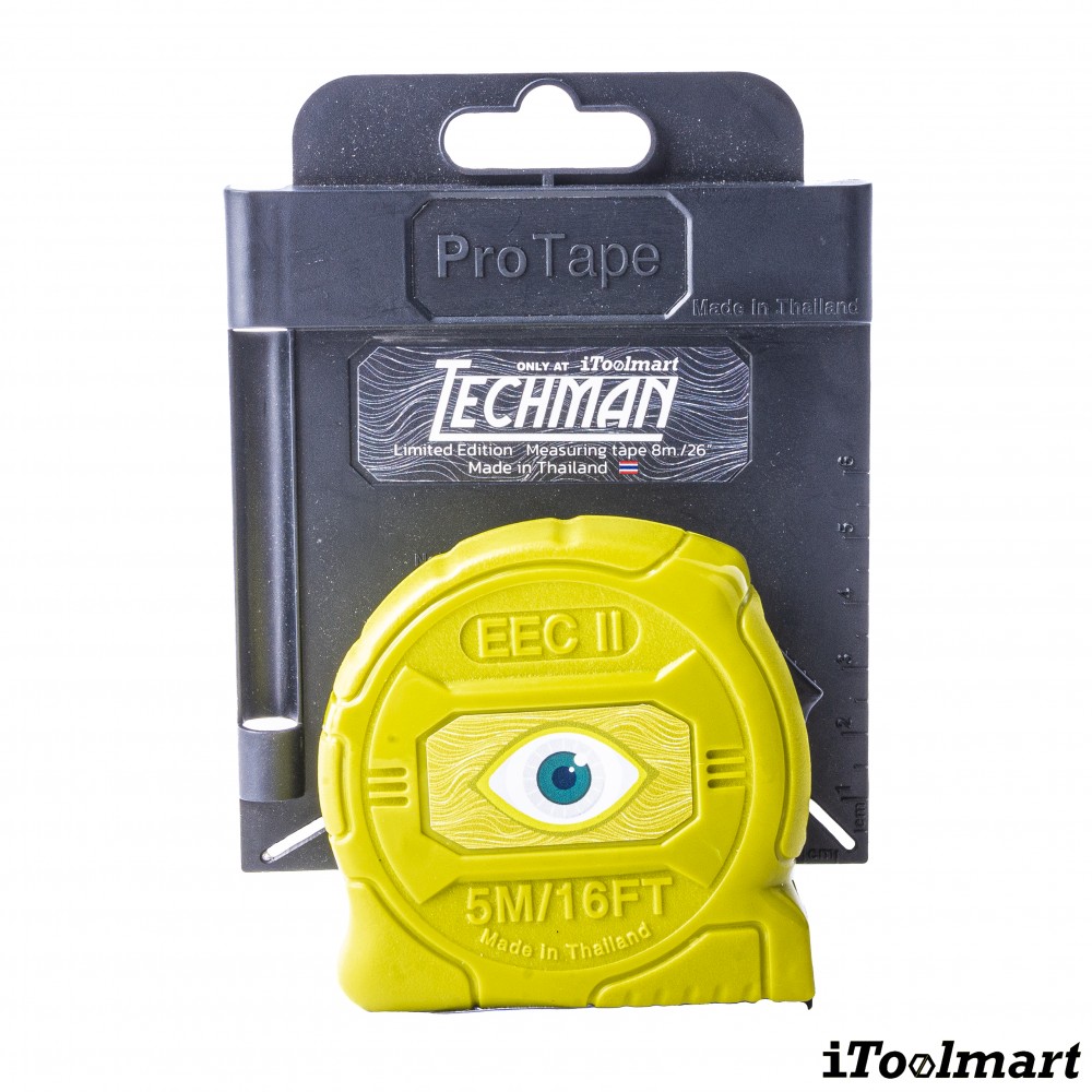 ตลับเมตร Techman X Protape E5 1 iTOOLMART ขนาด 5 เมตร สีเขียว