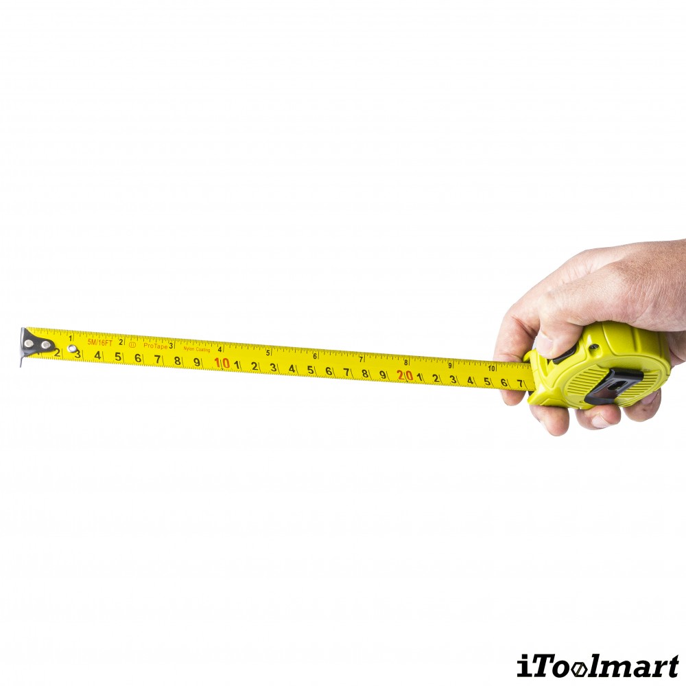ตลับเมตร Techman X Protape E5 1 iTOOLMART ขนาด 5 เมตร สีเขียว
