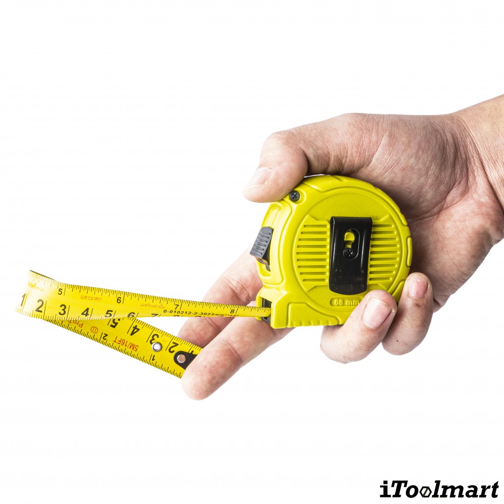 ตลับเมตร Techman X Protape E5 1 iTOOLMART ขนาด 5 เมตร สีเขียว