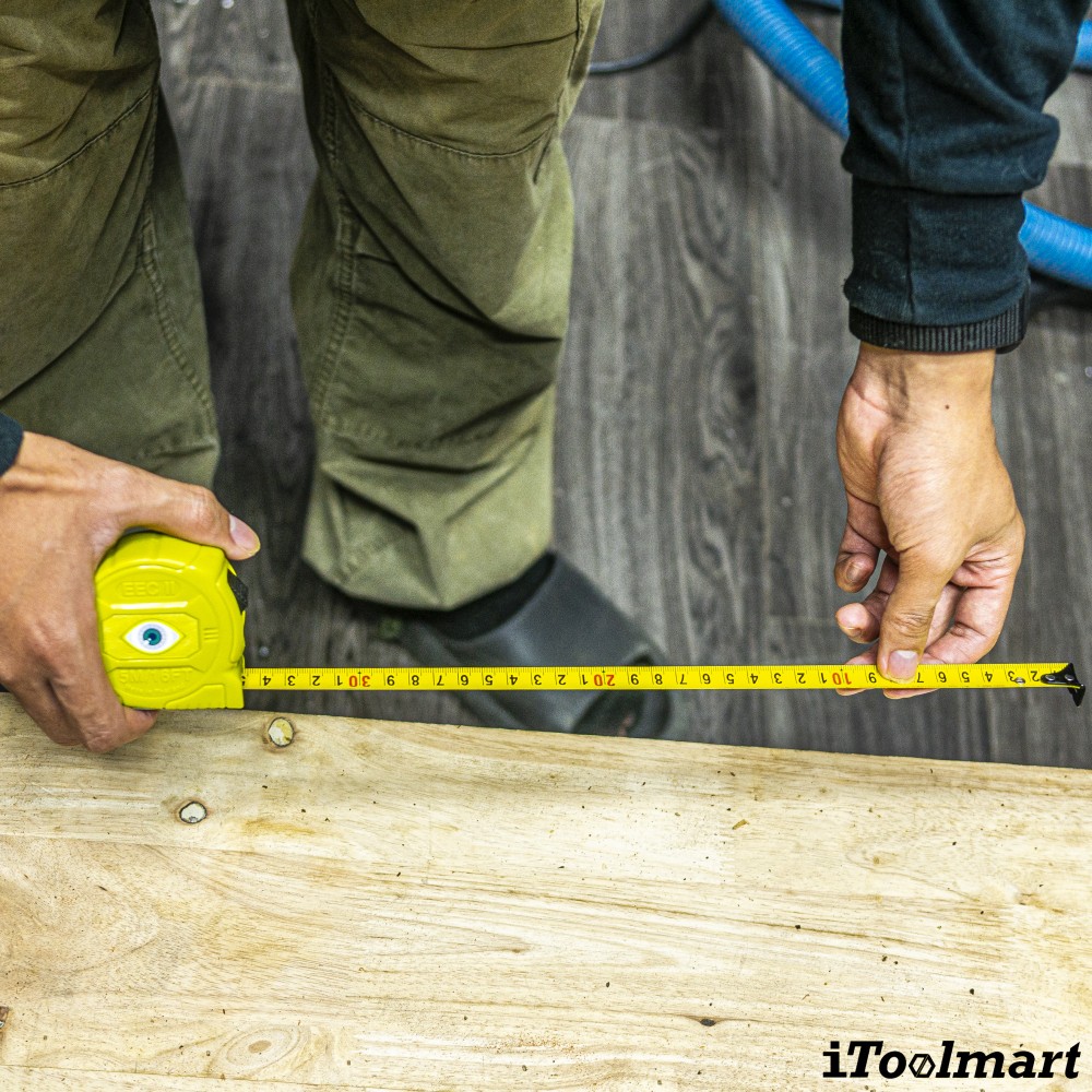 ตลับเมตร Techman X Protape E5 1 iTOOLMART ขนาด 5 เมตร สีเขียว