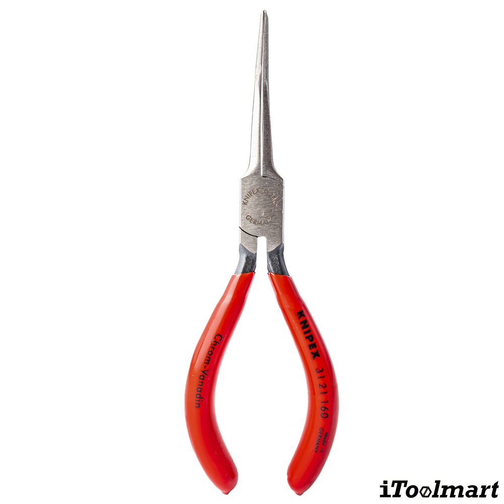 คีมปากแบนโค้ง 45 องศา Knipex 31 21 160 SB ด้ามพลาสติก