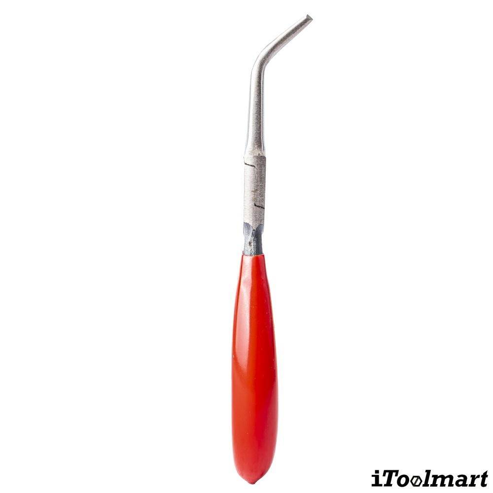 คีมปากแบนโค้ง 45 องศา Knipex 31 21 160 SB ด้ามพลาสติก