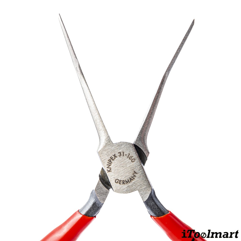 คีมปากแบนโค้ง 45 องศา Knipex 31 21 160 SB ด้ามพลาสติก