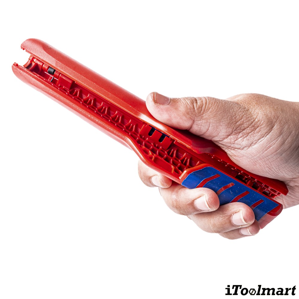 เครื่องปอกสายแบบลึก KNIPEX 16 80 175 SB Deep connector sockets