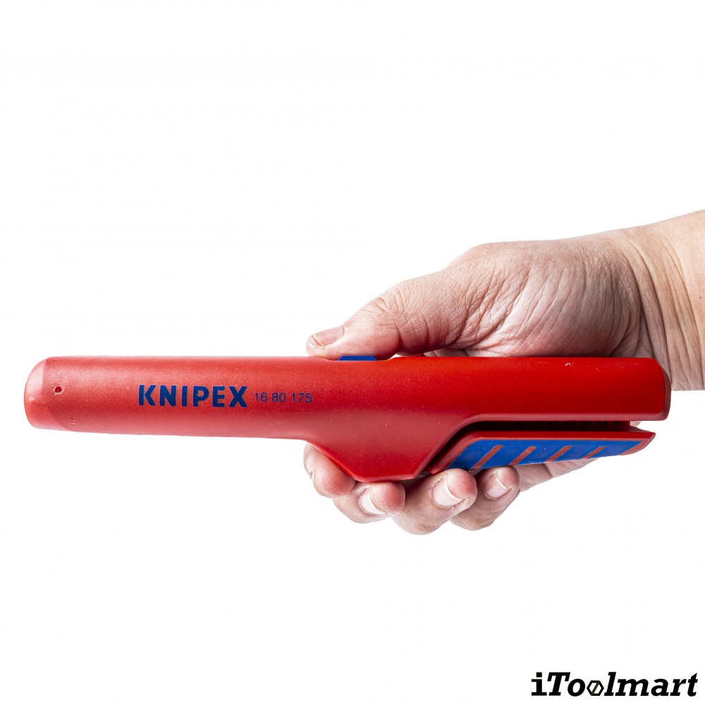 เครื่องปอกสายแบบลึก KNIPEX 16 80 175 SB Deep connector sockets