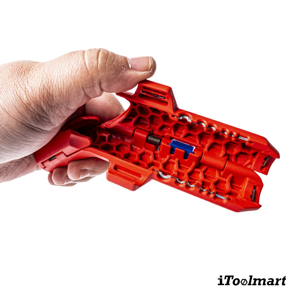 เครื่องปอกสายไฟ สายเคเบิล KNIPEX 16 95 02 SB ErgoStrip® สำหรับผู้ที่ถนัดมือซ้าย
