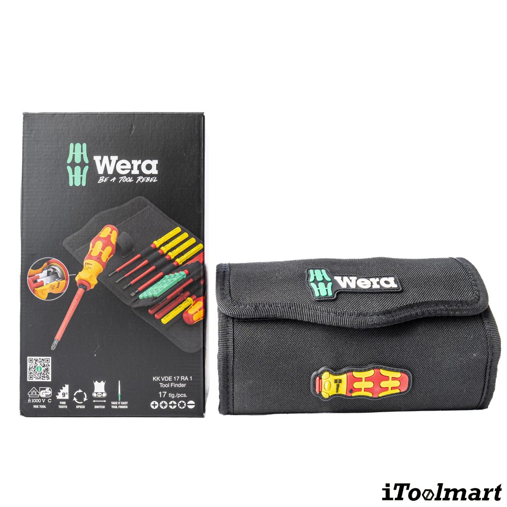 ชุดไขควง Wera Kraftform Kompakt VDE 17 RA 1  05006618001 ชุด 17 ชิ้น