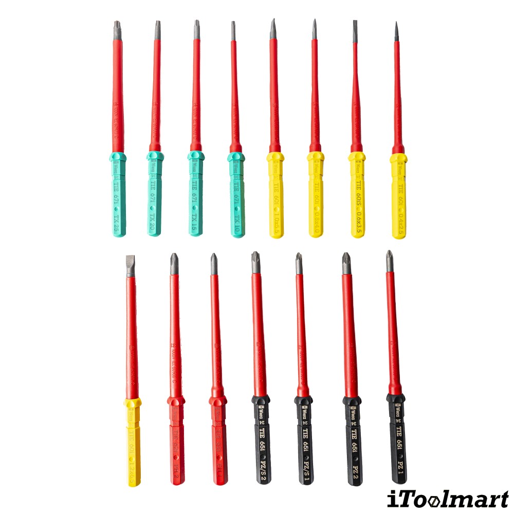ชุดไขควง Wera Kraftform Kompakt VDE 17 RA 1  05006618001 ชุด 17 ชิ้น