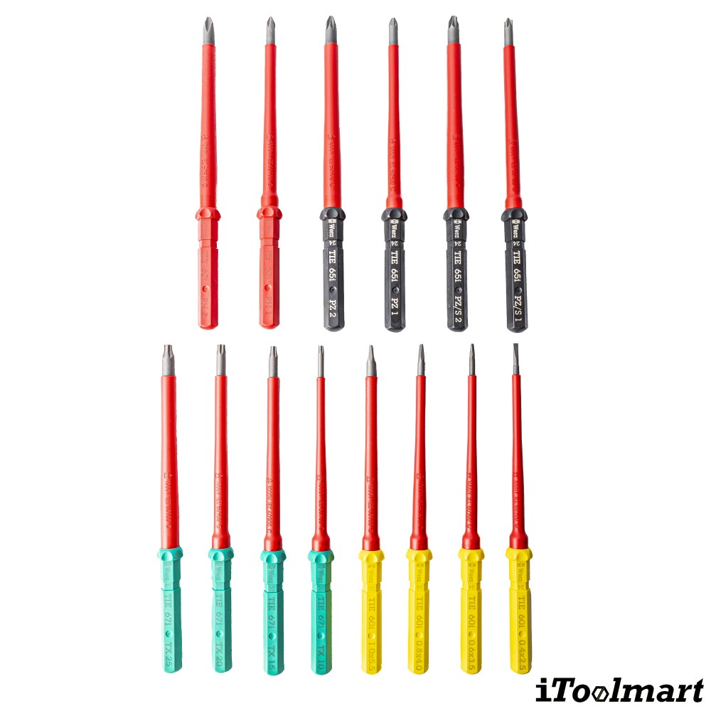 ชุดไขควง Wera Kraftform Kompakt VDE 16 Universal 1 05006607001 ชุด 16 ชิ้น