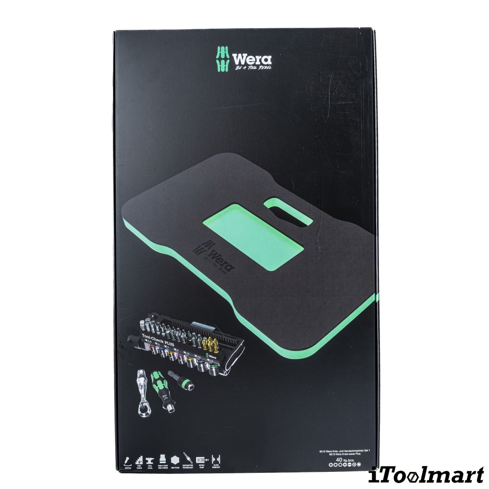 ชุดไขควงและประแจ Wera Tool Check PLUS Kneeling Pad 05134544001  ชุด 40 ชิ้น 