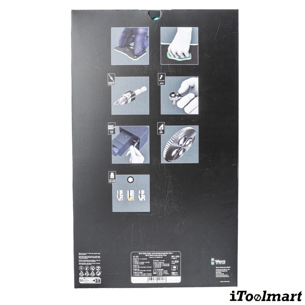 ชุดไขควงและประแจ Wera Tool Check PLUS Kneeling Pad 05134544001  ชุด 40 ชิ้น 