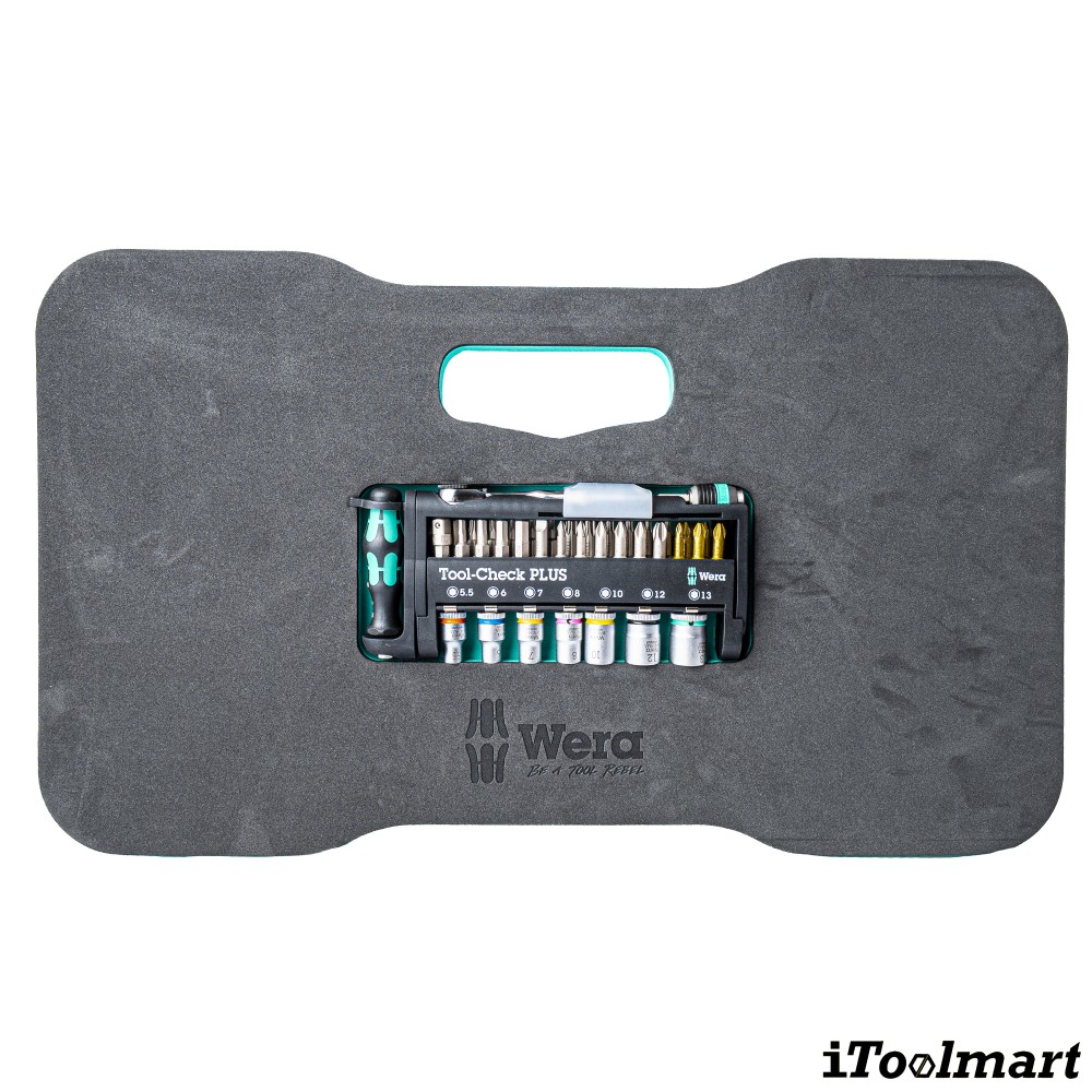 ชุดไขควงและประแจ Wera Tool Check PLUS Kneeling Pad 05134544001  ชุด 40 ชิ้น 