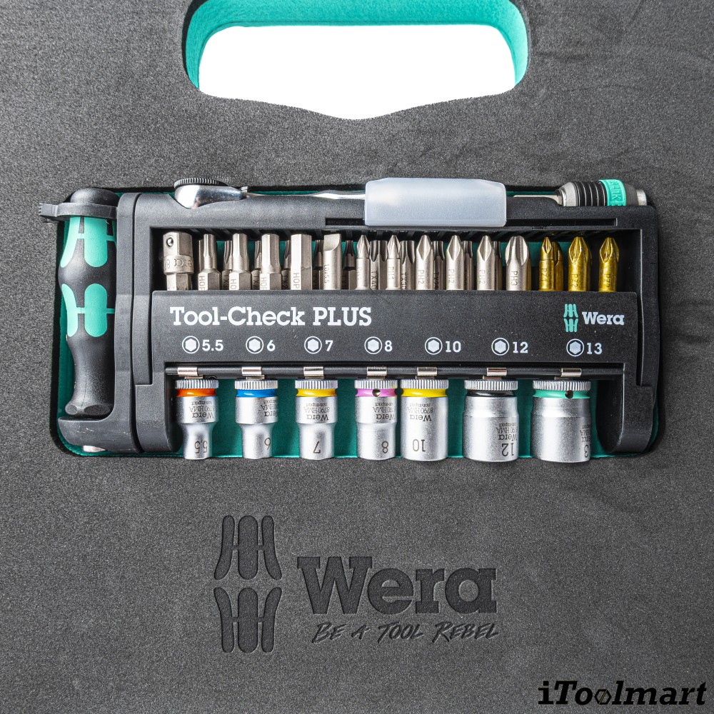 ชุดไขควงและประแจ Wera Tool Check PLUS Kneeling Pad 05134544001  ชุด 40 ชิ้น 