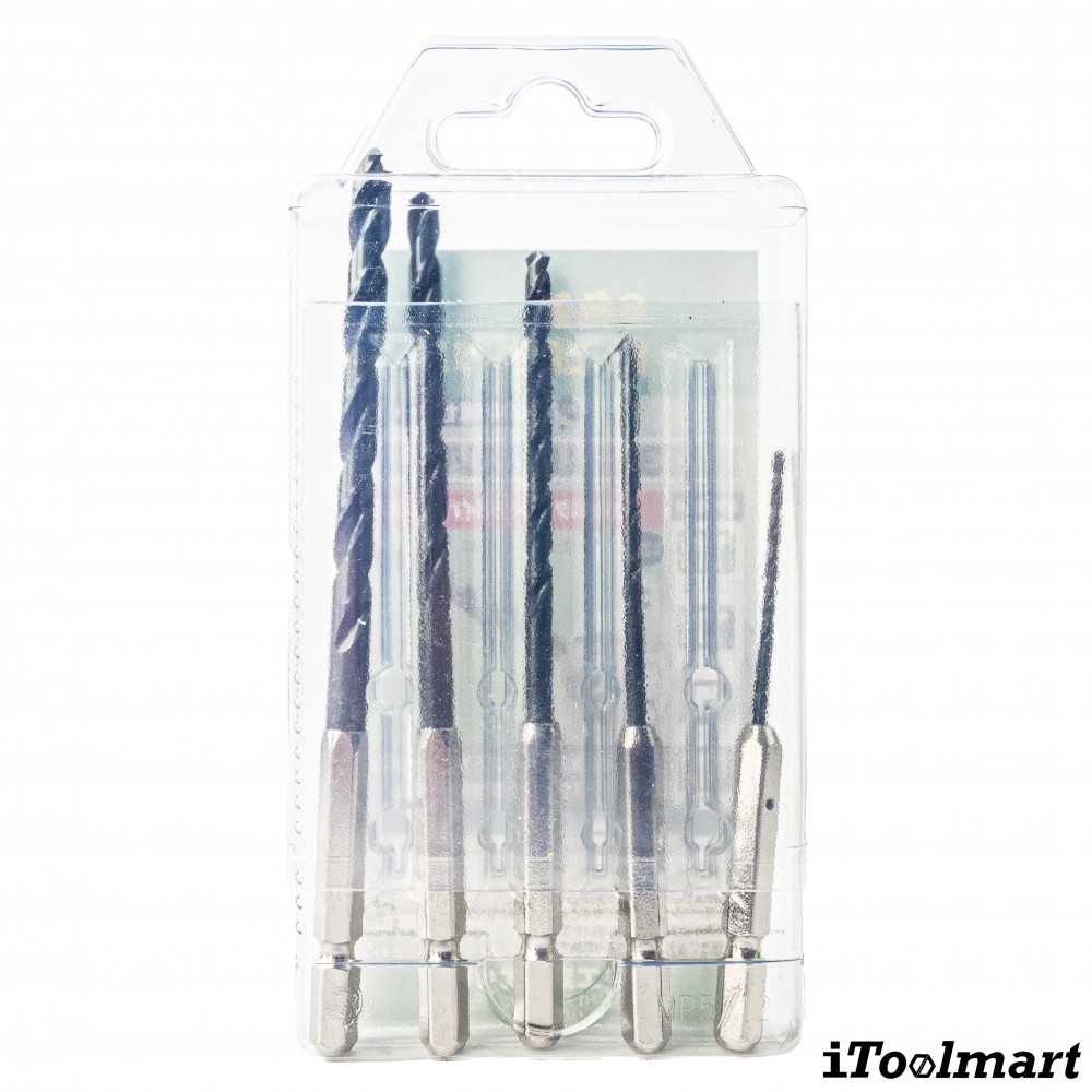 ชุดดอกสว่านเจาะเหล็ก ONISHI No 20 SET ชุด 5 ดอก ก้านดอก Hex