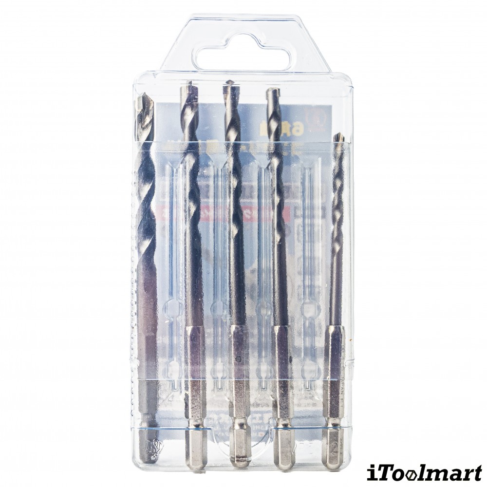 ดอกสว่านเจาะคอนกรีต ก้าน HEX ONISHI No 24 SET ชุด 5 ดอก ก้านดอก Hex