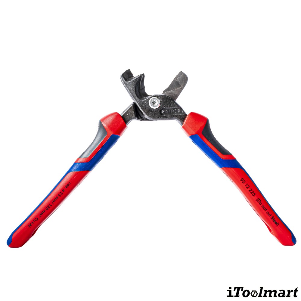 กรรไกรตัดสายไฟ สายเคเบิ้ล KNIPEX 95 12 225 ความยาว 200 มม 