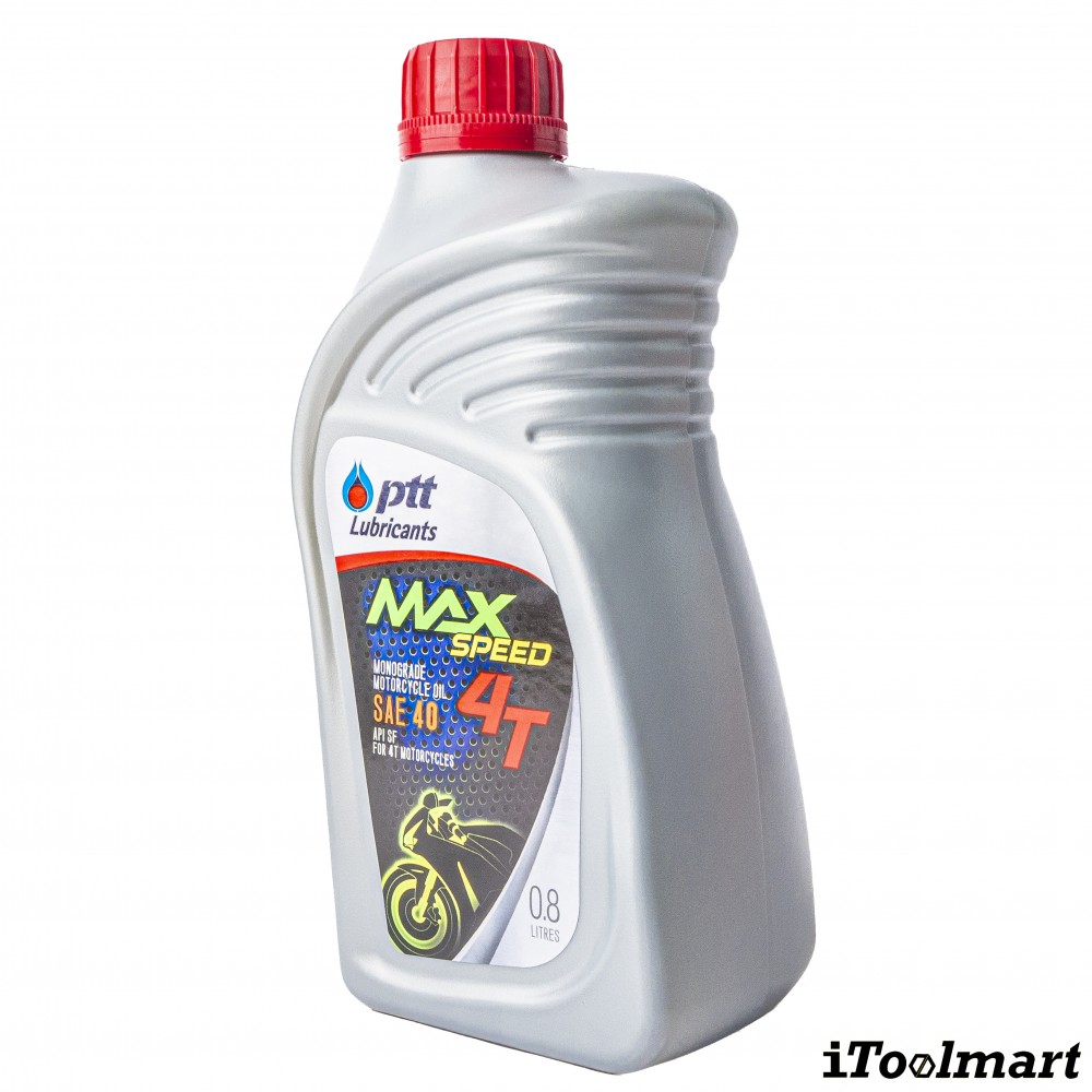 น้ำมันเครื่อง PTT MAX SPEED 4T ขนาด 0 8 ลิตร