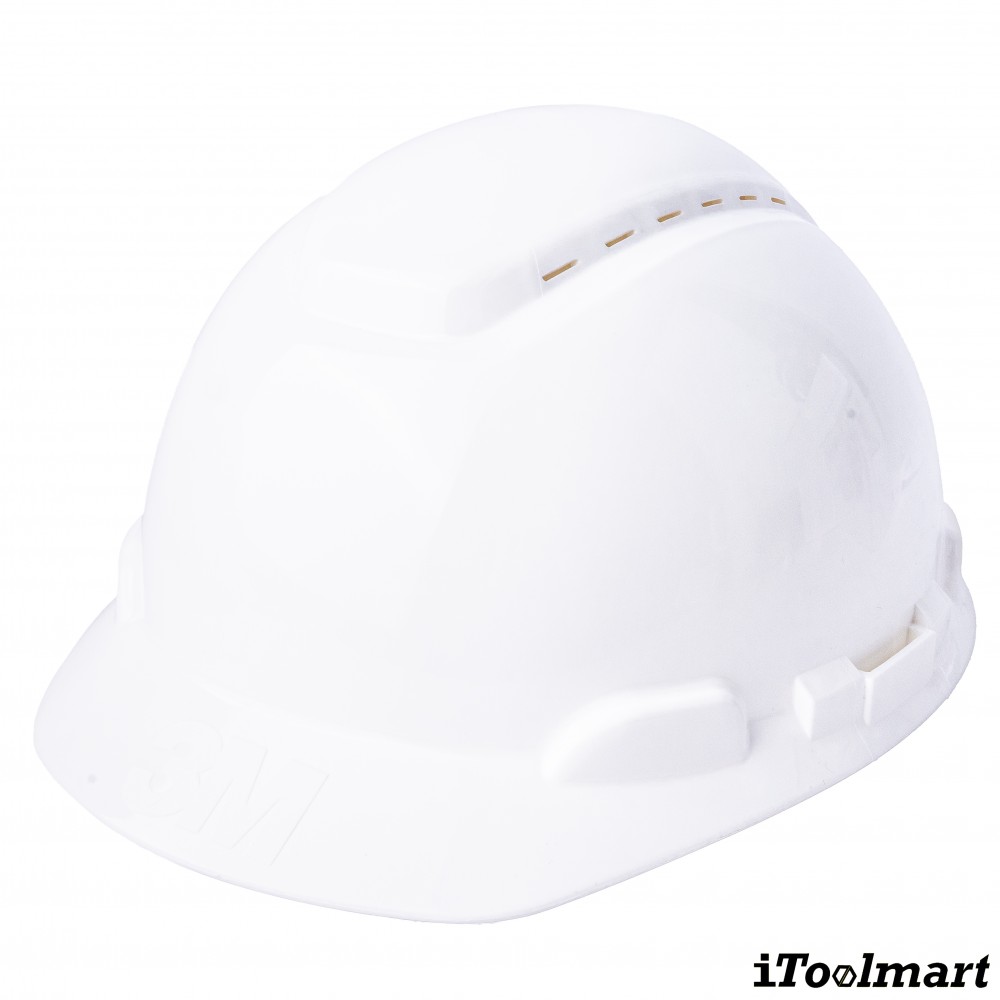 หมวกนิรภัย 3M™ H 701SFR UV แบบปรับหมุนระบายอากาศ  สีขาว  ไม่รวมสายรัดคาง  7100239982