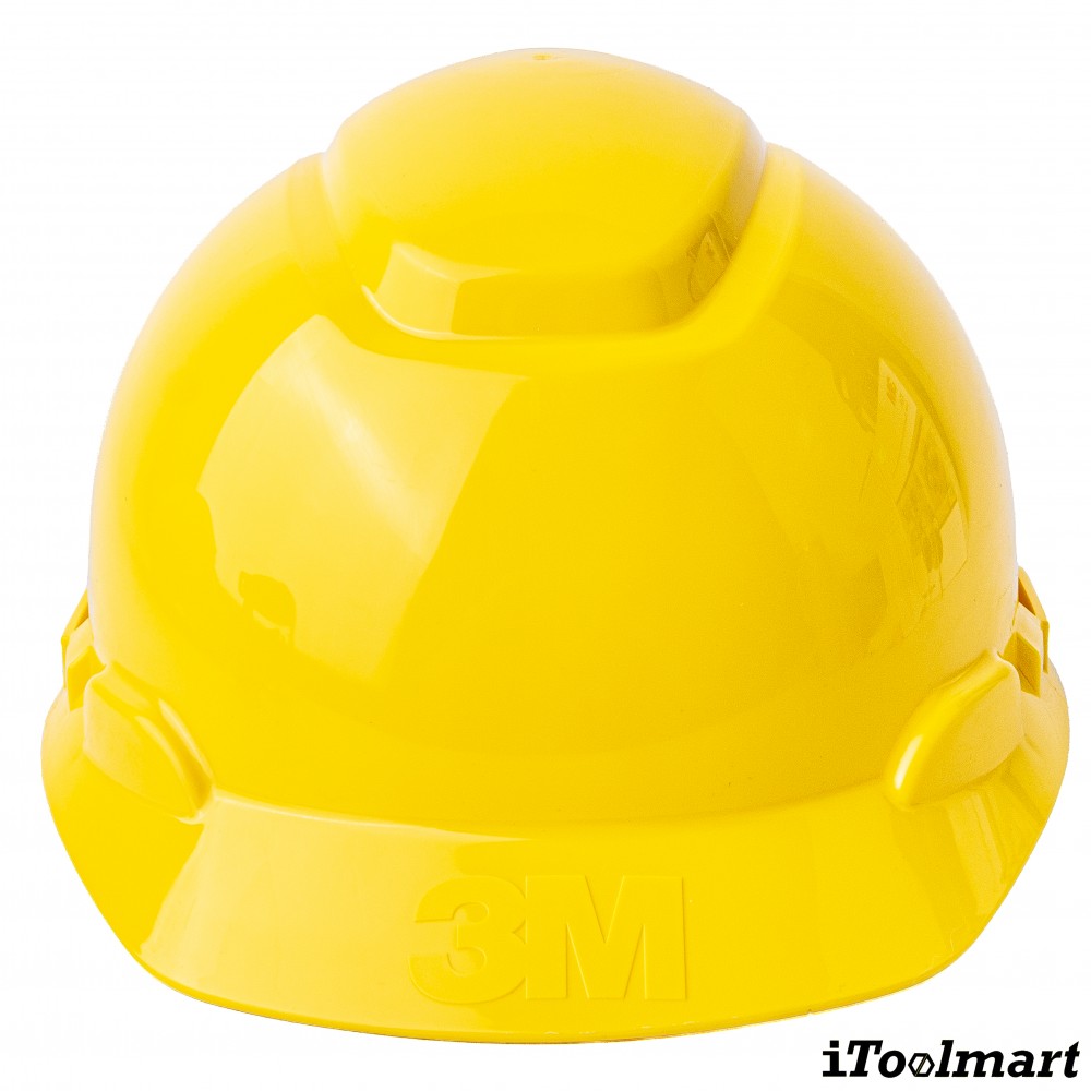 หมวกนิรภัย 3M รุ่น H 702SFR UV แบบปรับหมุน สีเหลือง