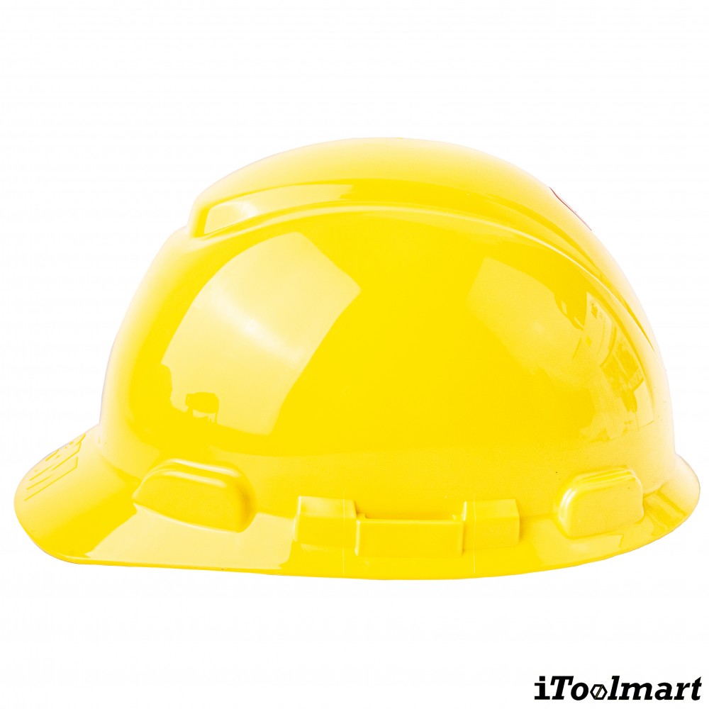 หมวกนิรภัย 3M รุ่น H 702SFR UV แบบปรับหมุน สีเหลือง