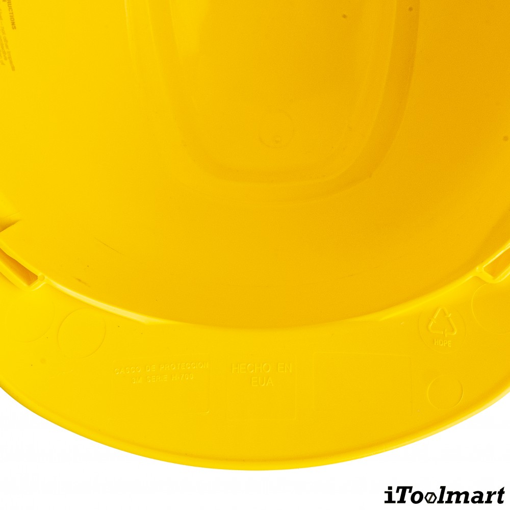 หมวกนิรภัย 3M รุ่น H 702SFR UV แบบปรับหมุน สีเหลือง