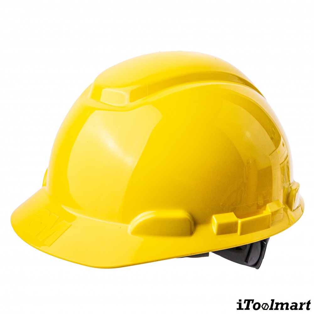 หมวกนิรภัย 3M รุ่น H 702SFR UV แบบปรับหมุน สีเหลือง