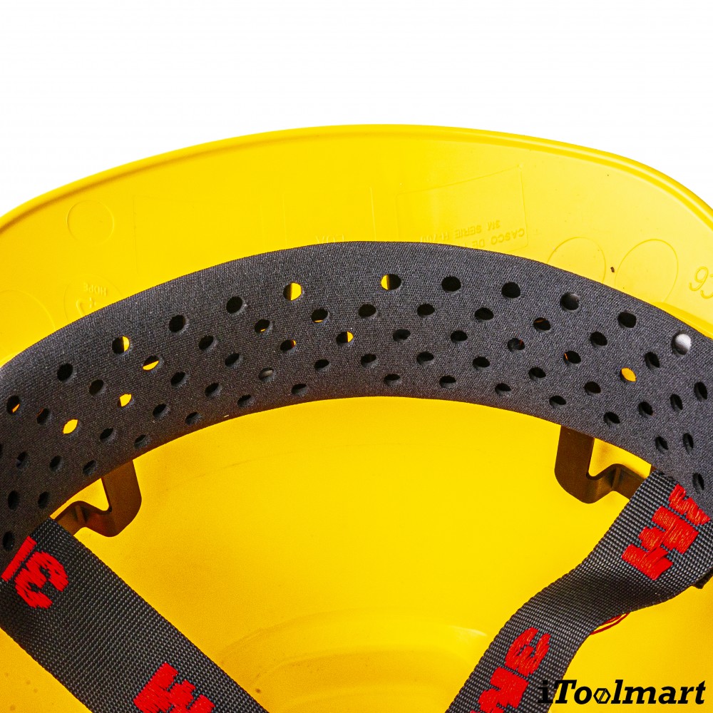 หมวกนิรภัย 3M รุ่น H 702SFR UV แบบปรับหมุน สีเหลือง
