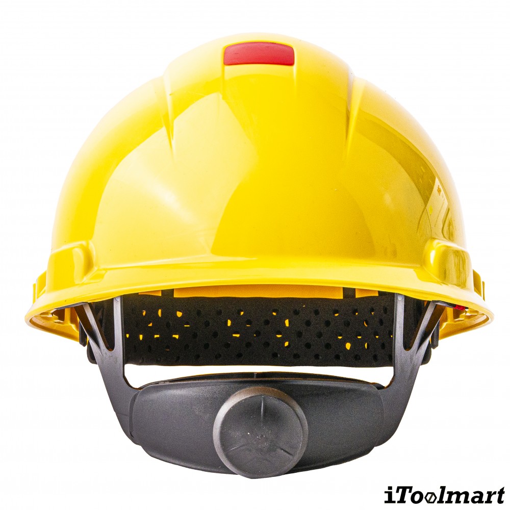 หมวกนิรภัย 3M รุ่น H 702SFR UV แบบปรับหมุน สีเหลือง