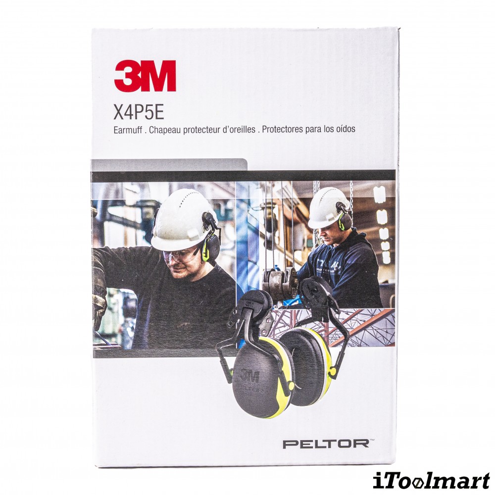ที่ครอบหูลดเสียง 3M X4P5E PELTOR แบบติดหมวกนิรภัย ค่าการลดเสียง 25 เดซิเบล
