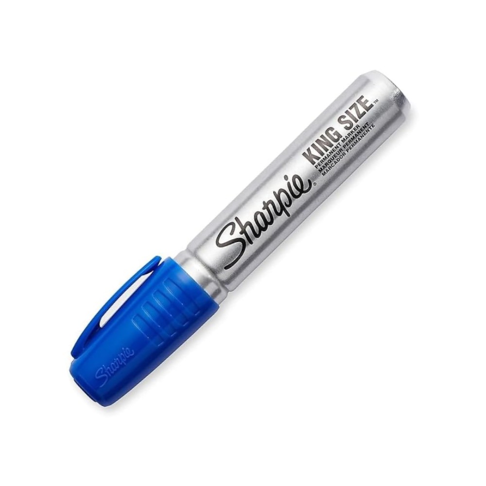 มาร์คเกอร์ Sharpie 15003 King Size Chisel Tip 5 mm. สีน้ำเงิน หมึกกันน้ำและติดทนนาน