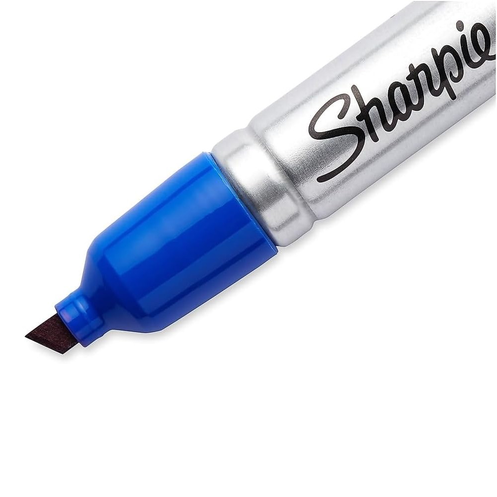 มาร์คเกอร์ Sharpie 15003 King Size Chisel Tip 5 mm. สีน้ำเงิน หมึกกันน้ำและติดทนนาน