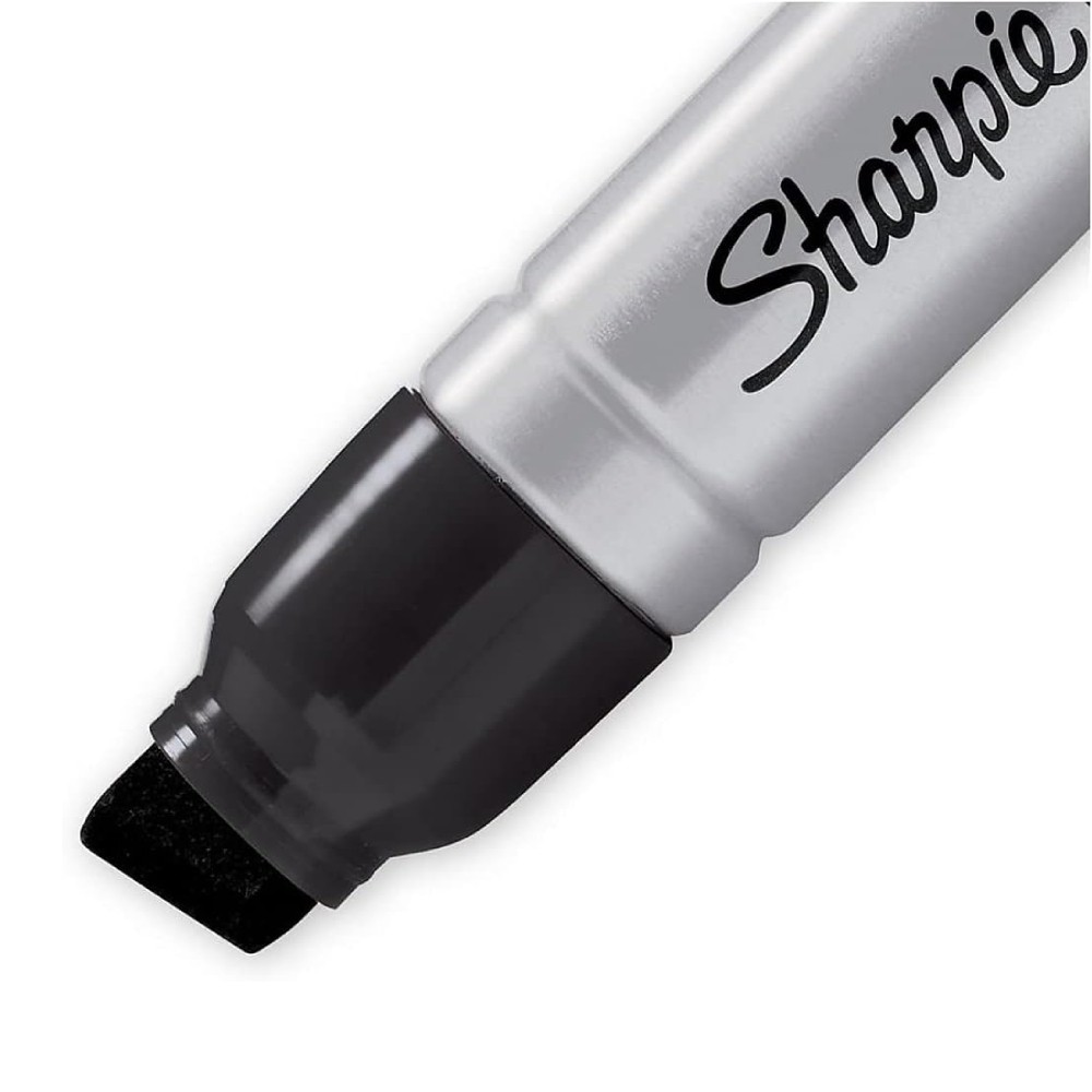 มาร์คเกอร์ Sharpie Magnum XL 44001A Chisel Tip 14.8 mm. หมึกป้องกันพื้นผิวเปียกและน้ำมัน สีดำ